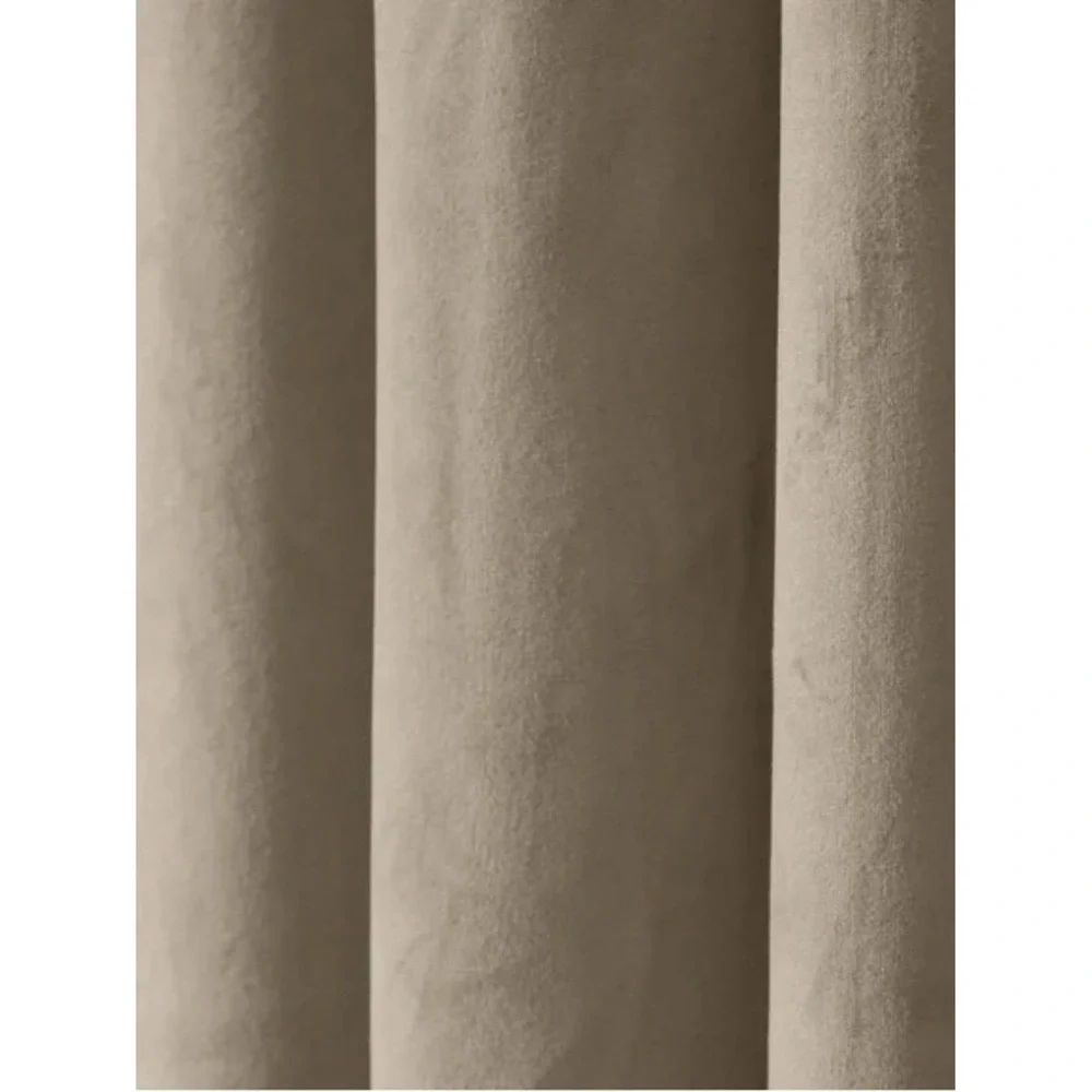 ChadMade (2) Panels 50Wx120L Back Tab/Rod Pocket 2 in 1 Heading Velvet Curtains